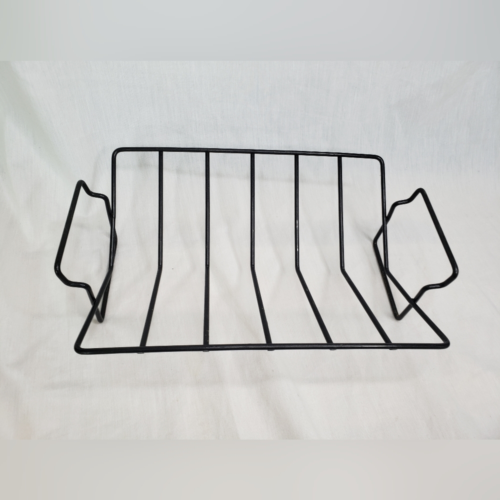 Black Roast/Ribs Oven Grill Handled Rack 15 x 10 Non-stick Steel